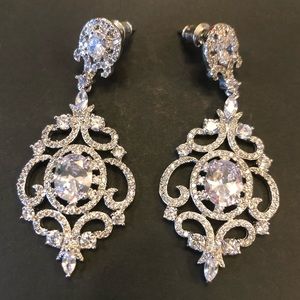 Victorian Scrolls Chandelier Dangle Earrings